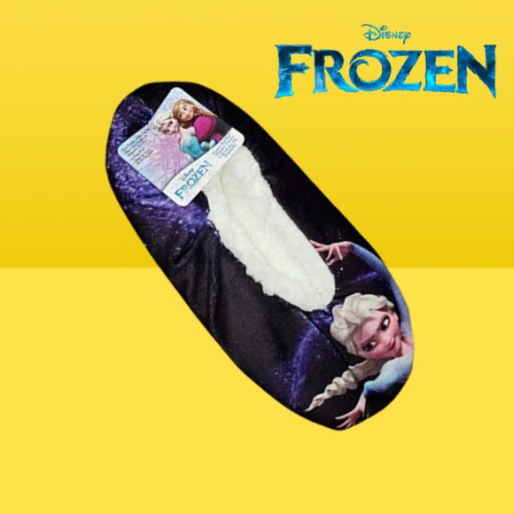 Disney Frozen Elsa Fuzzy Babba Slipper Socks - Picture 1 of 3